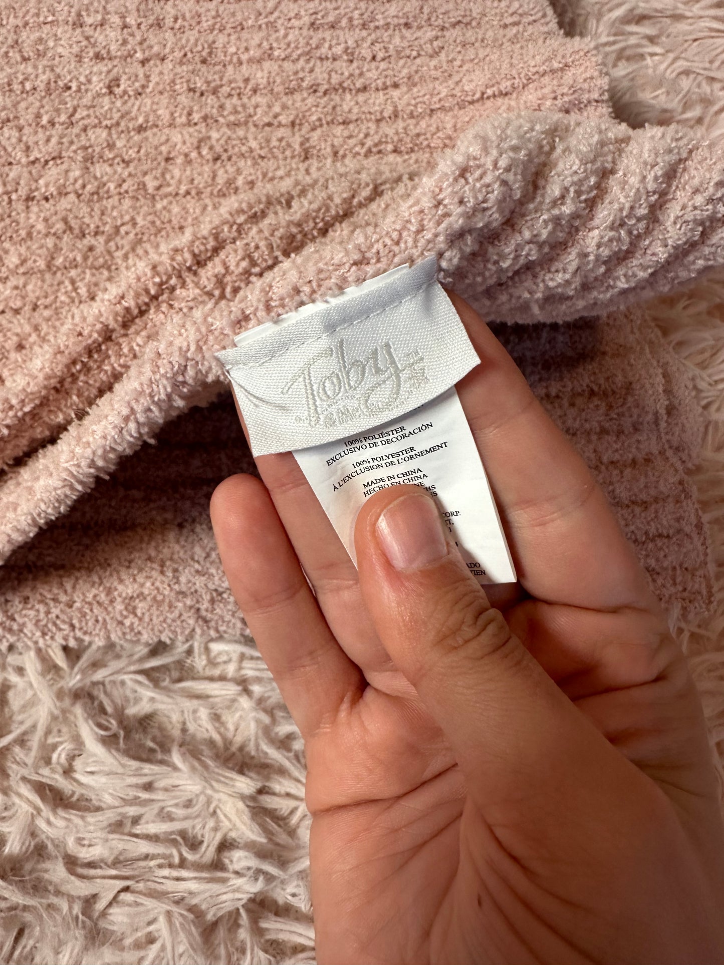 Toby blush pink blanket! From Nordstrom