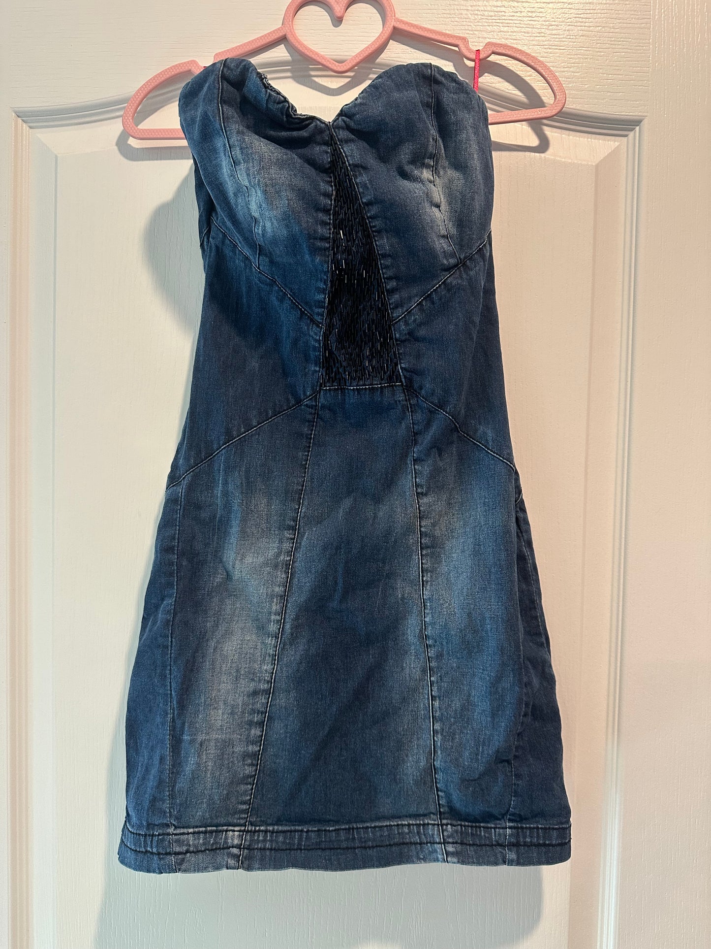 Denim Bershka Y2K Tube Dress! SIZE SMALL!