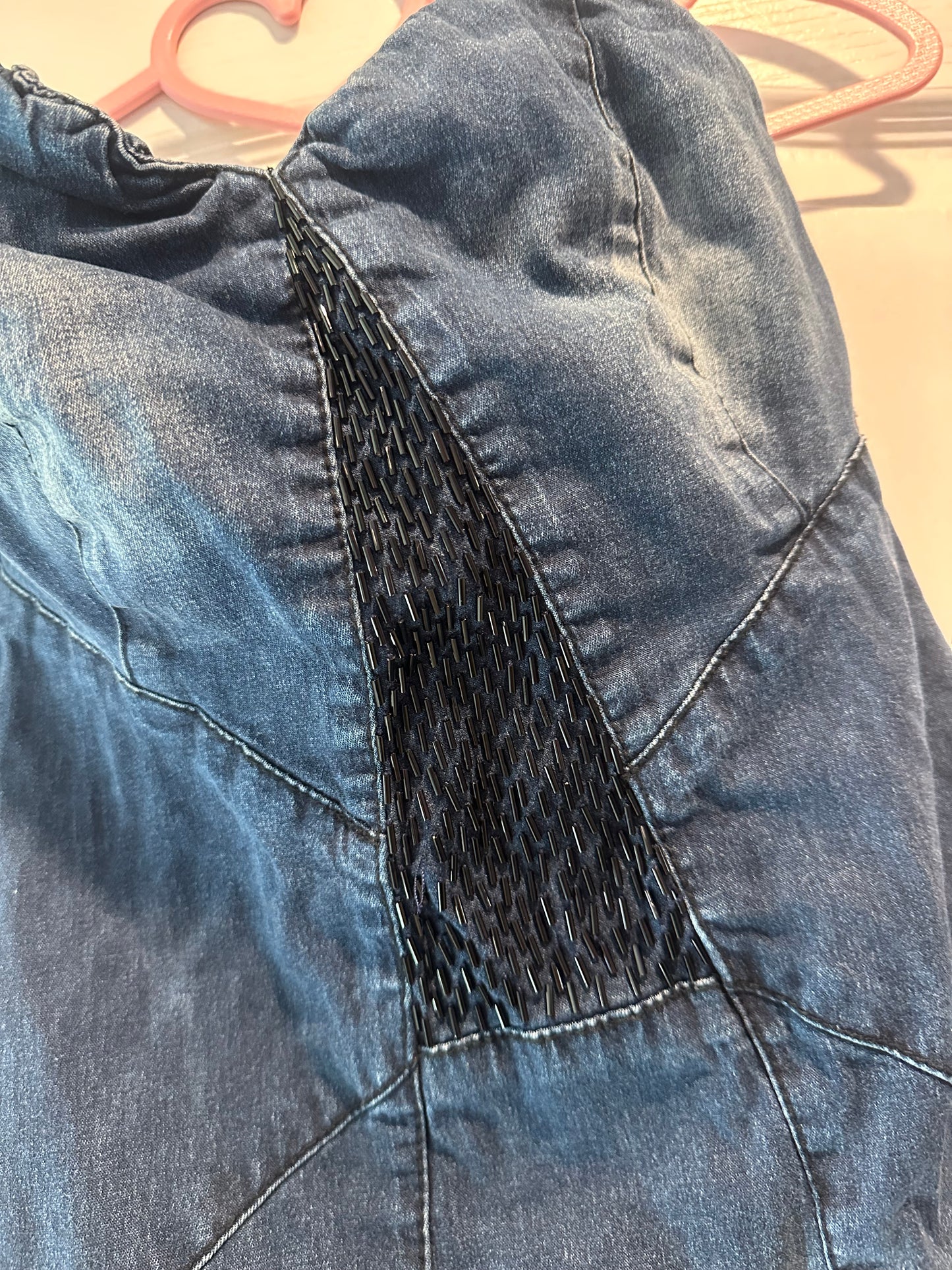Denim Bershka Y2K Tube Dress! SIZE SMALL!