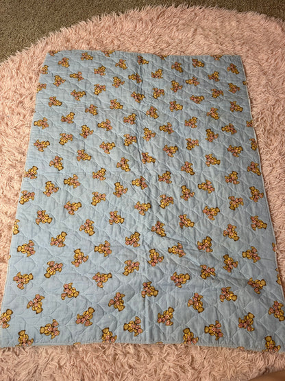 Vintage bear blanket quilt