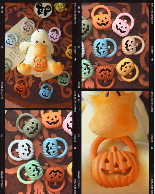 Jack-o'-lantern 100% Silicone Teether