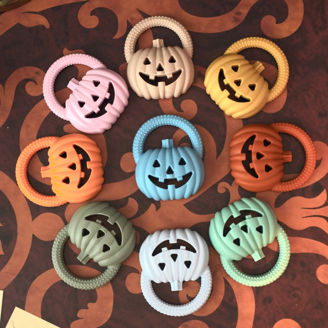 Jack-o'-lantern 100% Silicone Teether