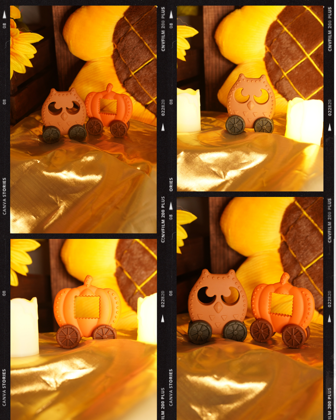 Autumn Two Piece Silicone Sensory Toy Set!