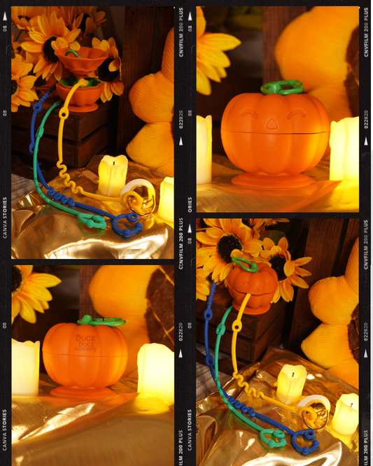 Jack-o'-Lantern Sensory Toy and Paci/Toy Clip/Holder!