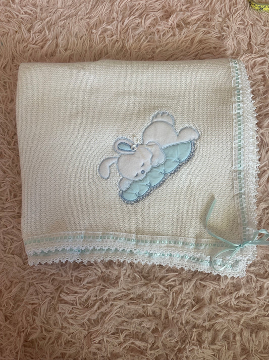 Vintage Bunny Blanket!