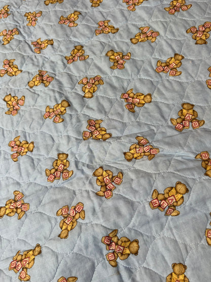 Vintage bear blanket quilt