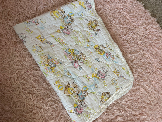Vintage 1980 shirt tales hallmark blanket