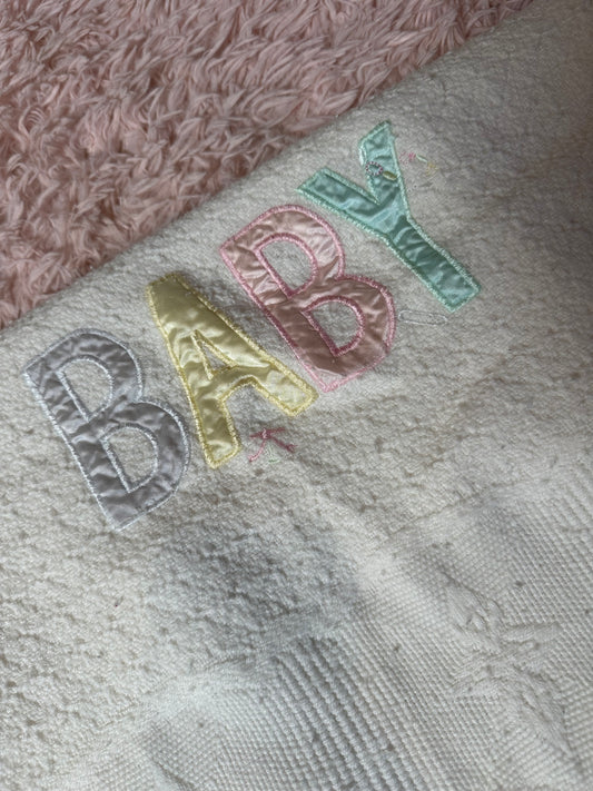 Vintage BABY blanket Made in Korea