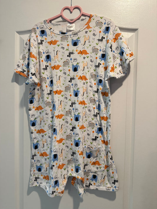 Dinosaur Adult Romper Bodysuit! SIZE MED! Squishy ABDL