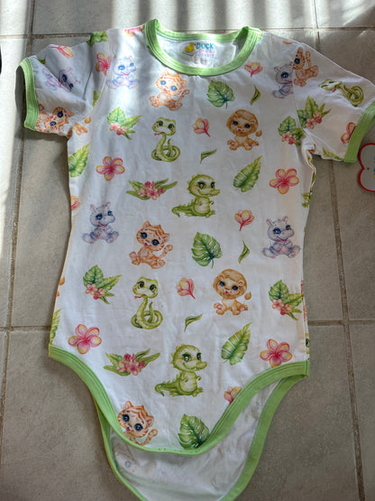 baby zoo animal adult bodysuit test sizes!