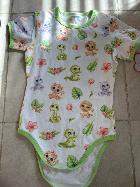 baby zoo animal adult bodysuit test sizes!