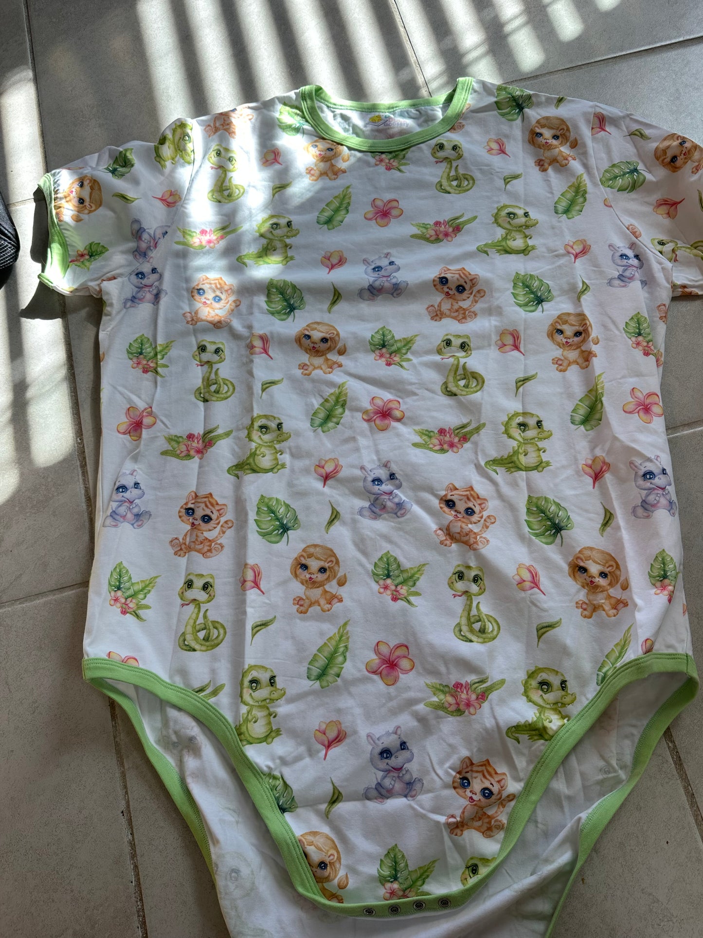 baby zoo animal adult bodysuit test sizes!