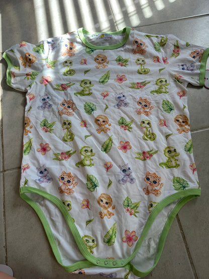 baby zoo animal adult bodysuit test sizes!