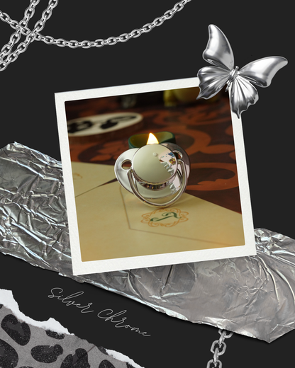 Metallic Chrome Adult Pacifier